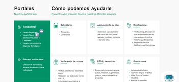 En la página de inicio