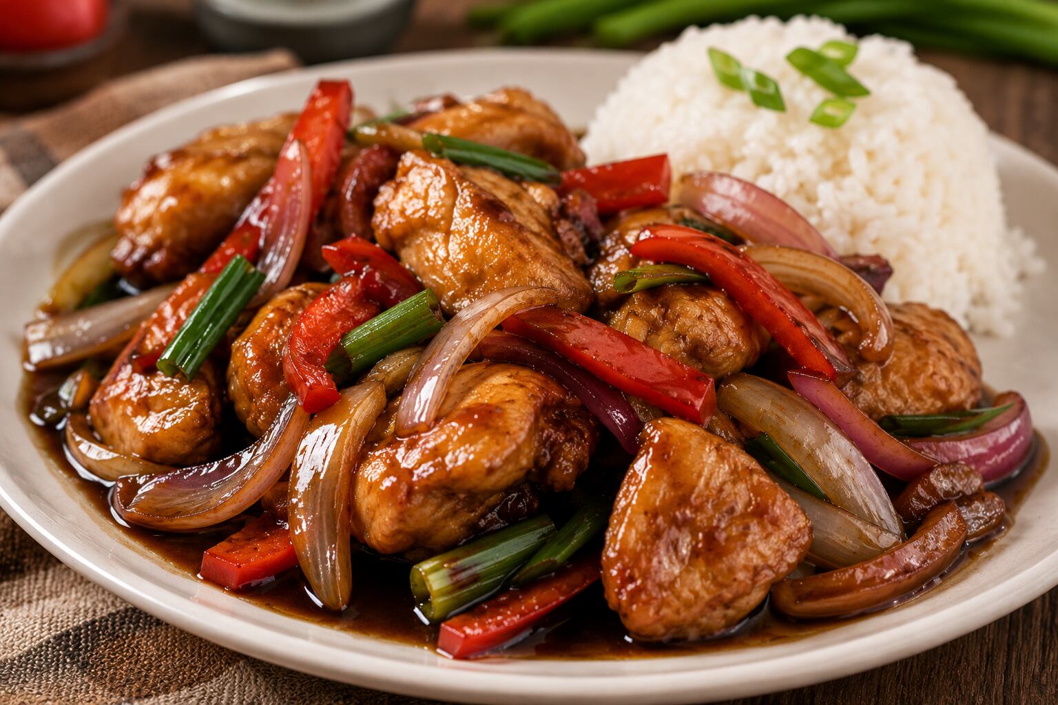 Receta de pollo al sillao