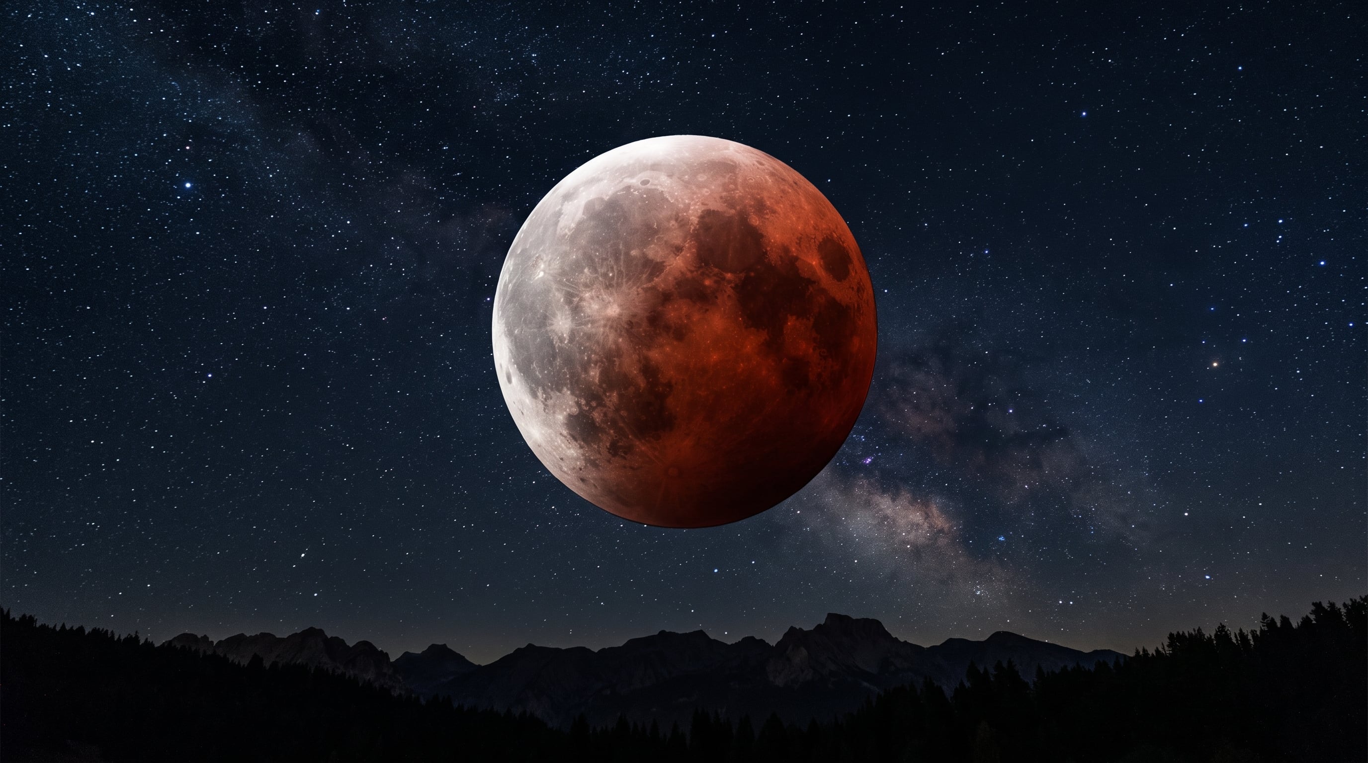 La NASA estima que más de 3.300 millones de personas podrán observar alguna fase del eclipse lunar parcial de agosto de 2026 si el cielo permanece despejado. (Imagen Ilustrativa Infobae)