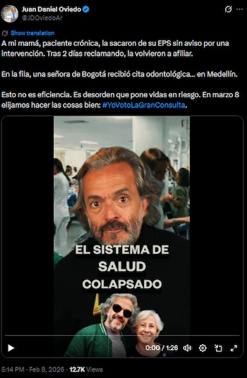 Juan Daniel Oviedo advirtió sobre