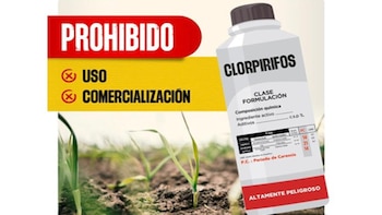 El clorpirifós está prohibido en
