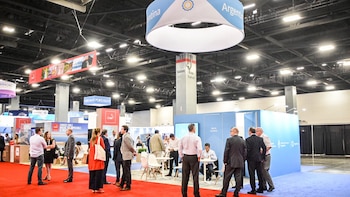 El stand argentino en la