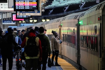 El acceso a la sección de NJ Transit en Penn Station quedará restringido a los poseedores de boletos especiales del Mundial desde cuatro horas antes hasta tres horas después de cada encuentro. (REUTERS/Eduardo Munoz)