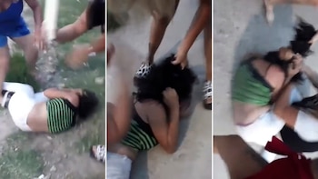 “Asesina, asesina. Dale, hija de