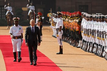 El canciller alemán, Olaf Scholz,