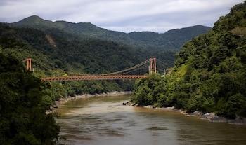 Fue considerado el puente más largo del Perú dentro de su categoría, con 173 metros de longitud y 160 metros entre torres. Infraestructura peruana