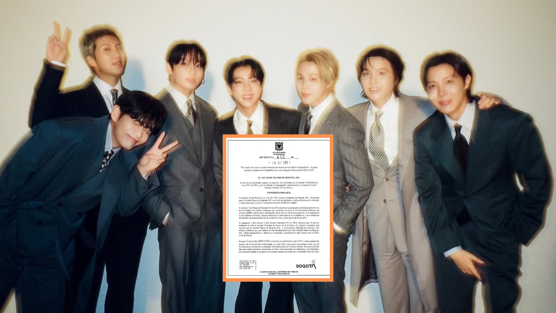 BTS fue declarado Huésped de Honor de Bogotá antes de sus conciertos en El Campín: este es el decreto