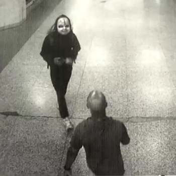 In an image provided by the Philadelphia Police Department, a masked man who was harassing people in Philadelphia in August 2026. On Thursday, Aug. 20, the police identified a suspect, Zymire Hughes, 22, and said there was an arrest warrant for him. (Philadelphia Police Department via The New York Times) Ñ NO SALES; FOR EDITORIAL USE ONLY. Ñ