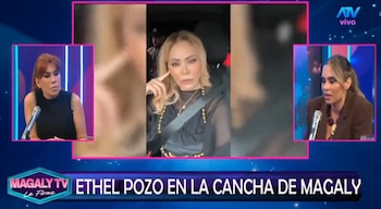 Ethel Pozo admitiu que o conflito entre Gisela Valcarcel e a América TV afetou sua permanência no 'América Hoy'. Captação: Magaly TV La Firme.