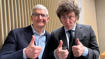 Javier Milei en su reunión