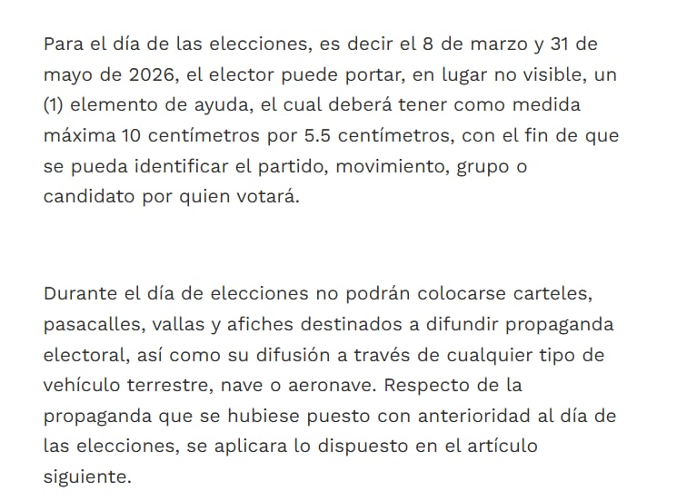 El Decreto 188 de 2026 Ministerio del Interior indica que durante el día de elecciones se prohíbe toda clase de propaganda político-electoral - crédito Función Pública