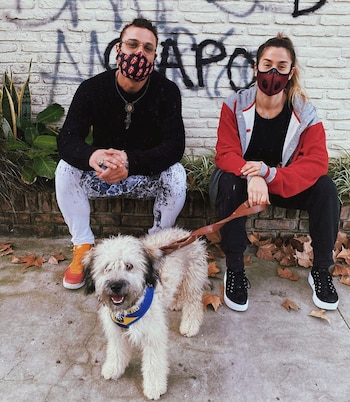 Daniel Osvaldo y Jimena Barón,