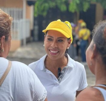 La candidata a la Alcaldía