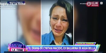 Cinthia Macedo tuvo que huir