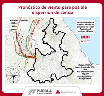 Este mapa muestra la dirección