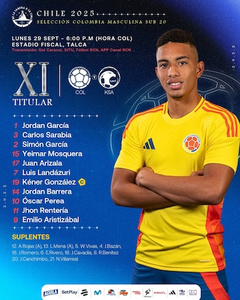 Así formará Colombia en el