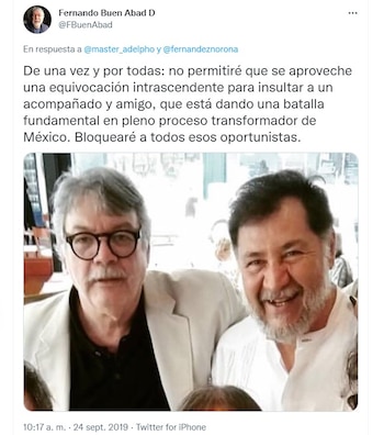 Fernando Buen Abad negó una