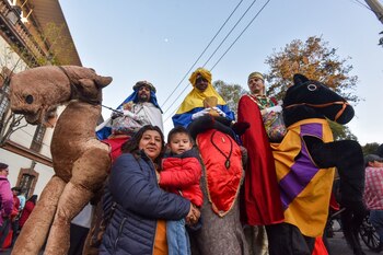 Melchor, Gaspar y Baltazar llegaron