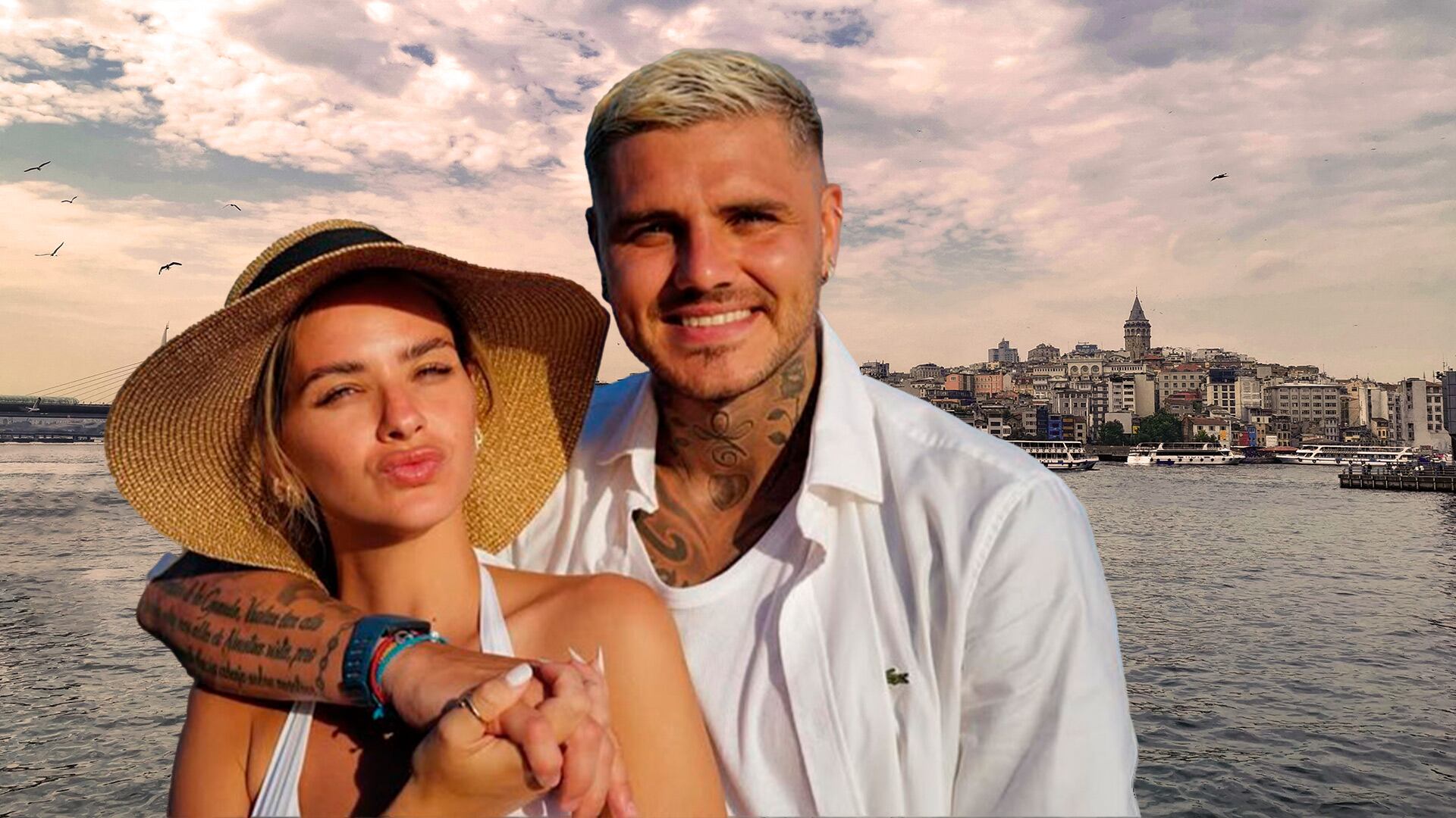 Icardi, la China Suárez, y el Bósforo de fondo