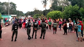 Protesta por falta de gas