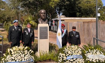 El busto del jurista está