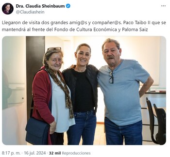 La mandataria indicó en su