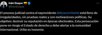 Pronunciamiento de Iván Duque -