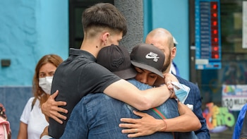 Familiares y amigos días después