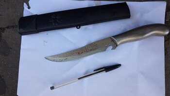 El cuchillo que utilizó el