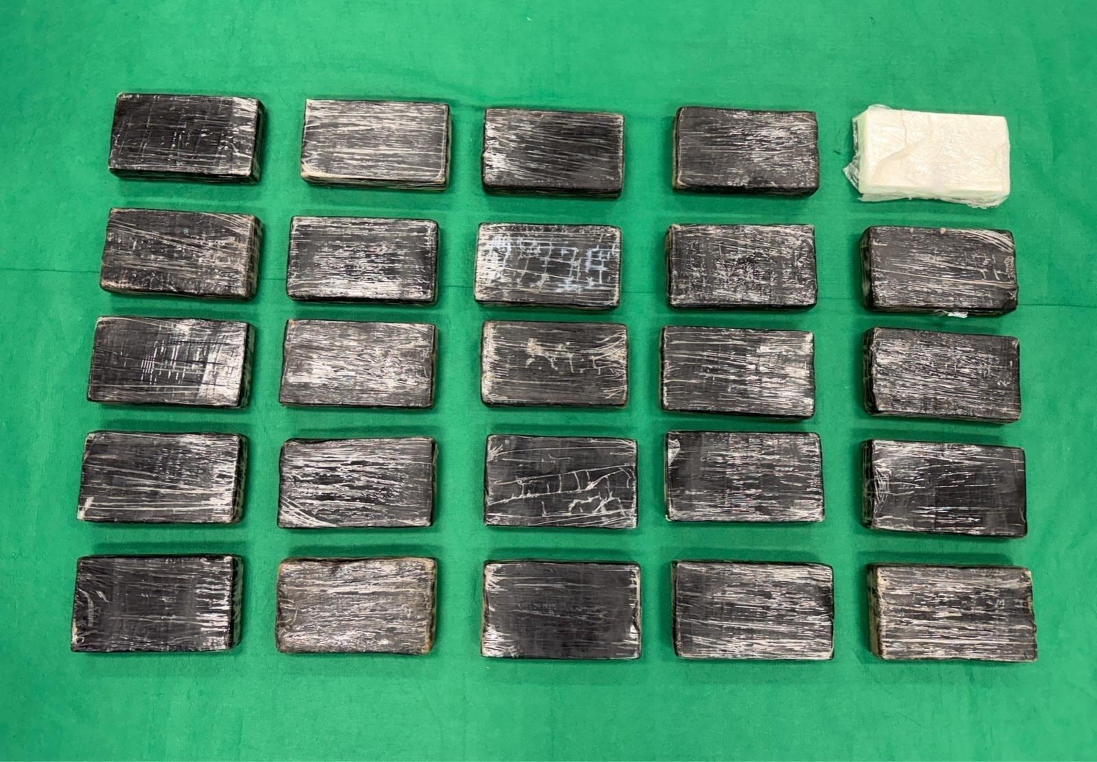 Cocaína incautada por la Aduana de Hong Kong en febrero de este año