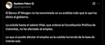 Gustavo Petro - crédito @petrogustavo/X