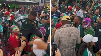 Fan sudafricano se vuelve viral al unirse al festejo mexicano tras la derrota en el Mundial 2026