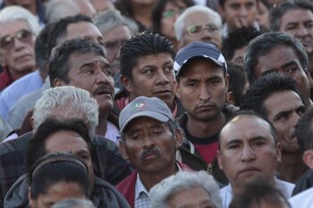 Protesta trabajadores Luz y fuerza del centro