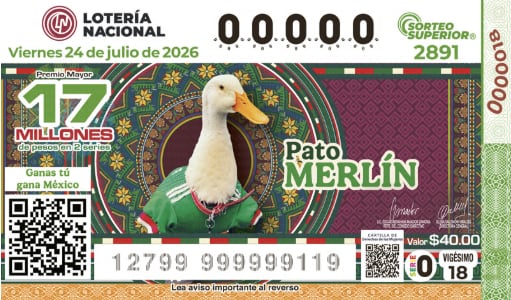 Sorteo Superior 2891: Resultados viernes 24 de julio del 2026 de la Lotería Nacional