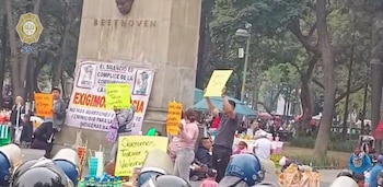 Comerciantes ambulantes se manifestaron para