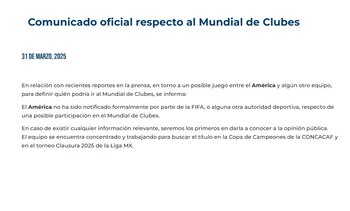 (Captura www.clubamerica.com.mx/noticias/comunicado-oficial-respecto-al-mundial-de-clubes/)