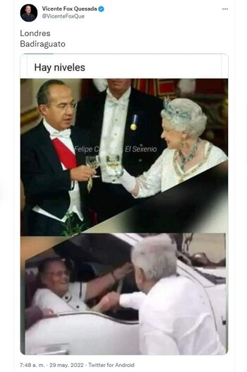 El ex presidente panista comparó