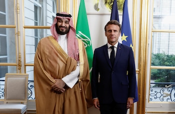 El presidente francés, Emmanuel Macron,