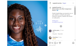 El anuncio oficial de Regatas Lima sobre la incorporación de la opuesta española Fatou Diop.
