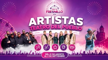 El Bogueto, los Ángeles Azules e Inspector darán conciertos en la Feria de Fresnillo: programa completo y horarios