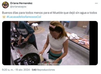 Mafe Walker es criticada en