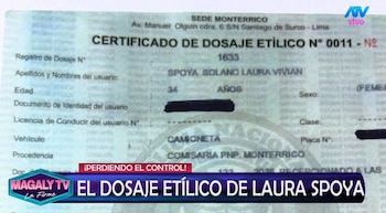 Polémica por dosaje etílico de