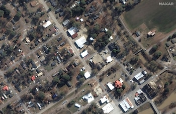 Una imagen satelital antes del