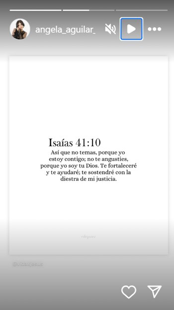 Aguilar compartió en sus historias