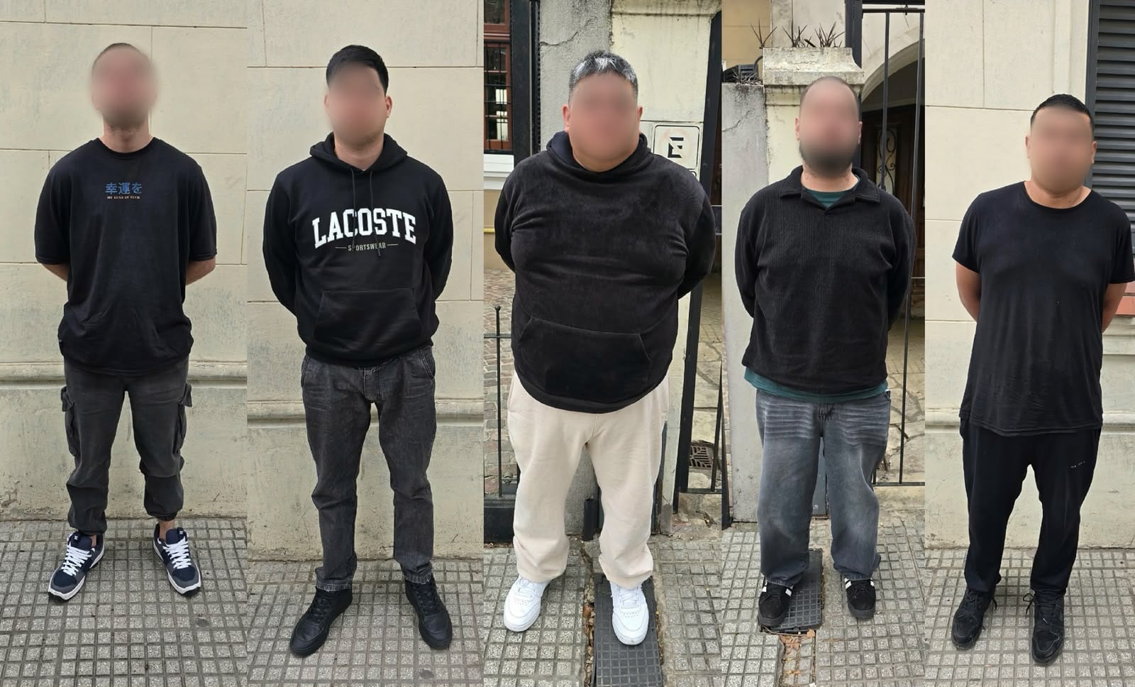 Los sospechosos fueron detenidos por la Policía de la Ciudad