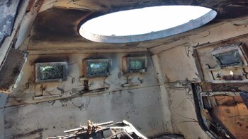 Interior de la camioneta