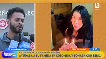 Uno de sus amigos la recordó en medio de la indignación que ha despertado el caso de la joven colombiana en Chile - crédito captura de pantalla T13