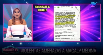 Magaly Medina oficializa denuncia ante la Policía, Fiscalía e INPE tras advertir previamente amenazas. Captura: Magaly TV La Firme.