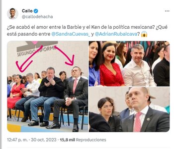 Internautas especulan que Sandra Cuevas