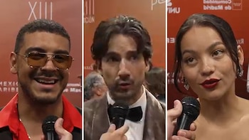 Los artistas colombianos Manuel Medrano, Carlos Torres y Natalia Reyes compartieron sus reflexiones sobre la cultura, la unión iberoamericana y las historias que marcan a la región - crédito Infobae captura de video